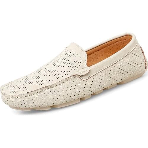 Hollow Mens Casual Shoes Spring and Summer Breathable Peas Shoes Cross-border Large Size 38-47 Sandals