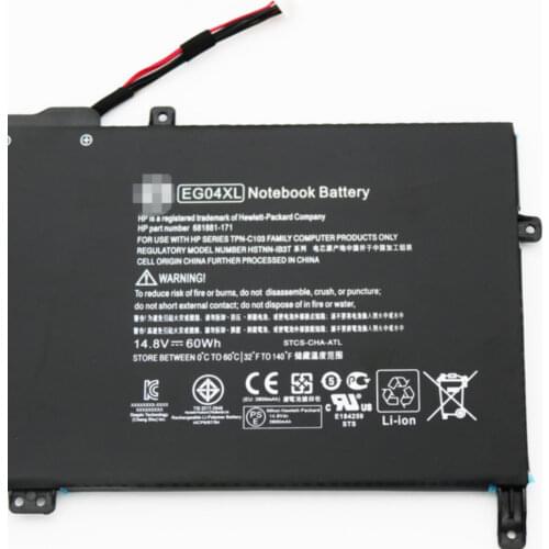 NEW 60wh Battery For HP ENVY 6-1015TX 1214/1221TX TPN-C103 C108 EG04XL battery+Number tracking