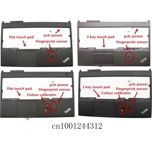 New for Lenovo ThinkPad T540P W540 W541 Palmrest Upper Case With Fingerprint Touchpad &Colour calibrator 04X5546 00HM100 00JT902