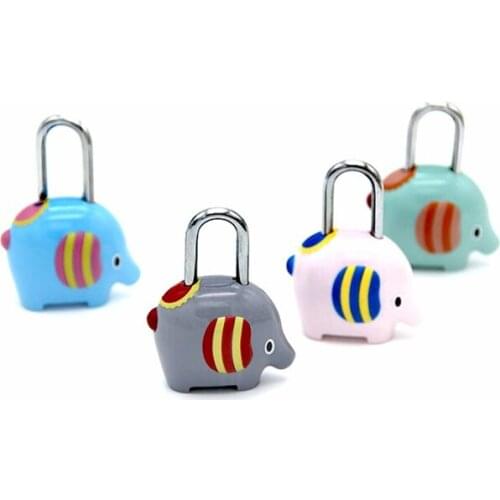 New Elephant shape password lock Cartoon luggage lock Zinc alloy lock for Travel bag mail box cosmetic bag pencil case notebook