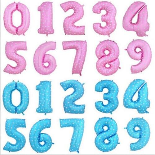 Wholesale 100pcs/lot 16 inch birthday number balloon gold silver digital foil balloons party wedding decoration balloon