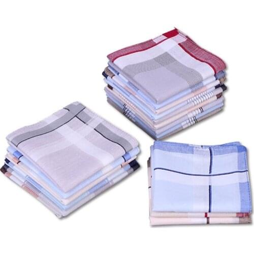 1PC Mens Handkerchiefs Hankie Chest Towel Soft Durable 100% Cotton Fashion Casual Ties Handkerchief Pocket Square