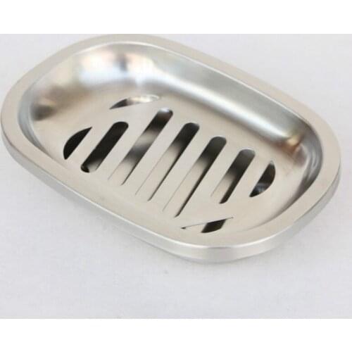Bathroom Fixture Hardware Stainless Steel Soap Dishes Soap Dish Box Case Bath Shower Holder Dish Hiking Container Case