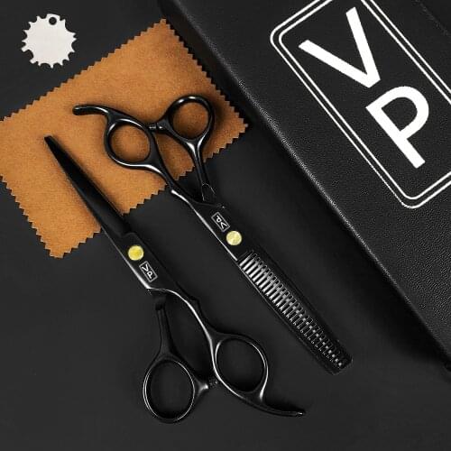 Professional Japan 440C Steel 6 Inch Hairdressing Scissors Scissors Hair Professional Barber Hair Scissors Set Thinning Scissor