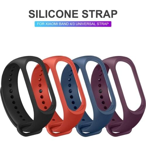 Sport Watch Strap Wrist For Smart Wristband Compatible Silicone Bracelet For Xiaomi Mi Band 3 Band3 Smart Watch Bracelet