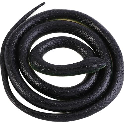 130cm Long Soft Rubber Snake Garden Props Funny Joke Prank Toy Gift Soft Rubber Toy Snake Safari Garden Props Joke Prank Gift
