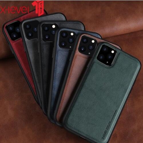 Luxury PU Leather Case For iPhone 11 Pro Max Shockproof Soft Silicone edge Back Phone Cover For iPhone 11 Pro Case iPhone11