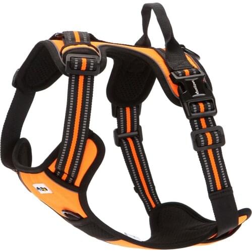 Samoyed Dog Harness 3 Color Reference Dog Harness Oxford Fabric Refective Belt Soft Padding Harness