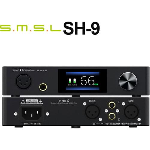 SMSL SH-9 THXAAA-888 Headphone Amplifier THX AAA Technology Support RCA/XLR Input 6.35MM & Balanced Output