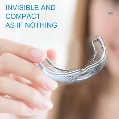 For Sleep Reusable Silicone Anti Snoring Mouthpiece Dental Mouth Guard Health Care Tooth Socket Smooth Breathing Home Portable