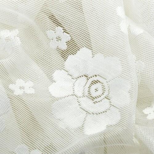 New Woven Cortina Reticulation Design Tulle Curtains For Living Room Bedroom Voile Sheer Curtains/panels Screening