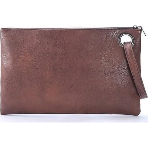 Womens bag 2020 wave Korean version of the clutch bag retro simple fashion dark pattern PU office casual bag ladies bag