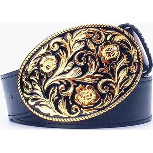 Golden straw pattern belt fashion womens metal gold belt jeans belt arabesque pattern popular punk Decorative strap