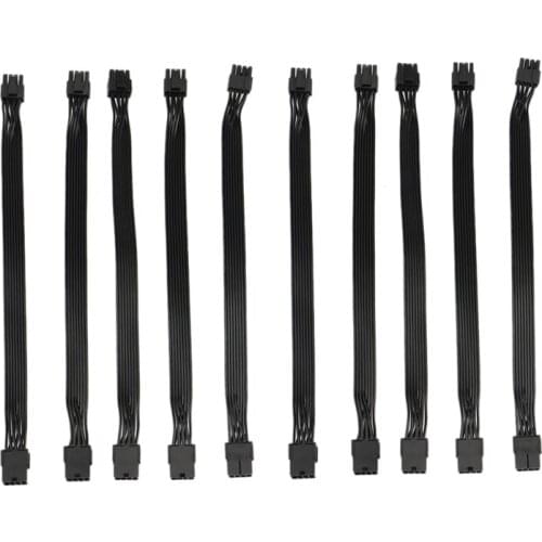 10Pcs/Lot PCIe 8 Pin to 8Pin (6+2) PCIe Express (PCIe) Graphics Video Card Power Extension Cable