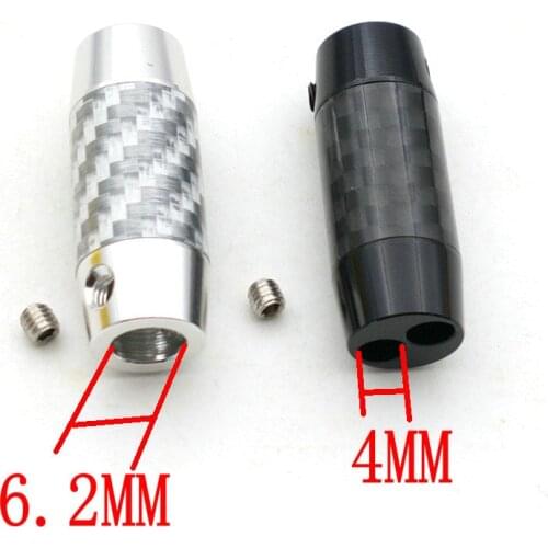 20pcs HiFi Carbon Fiber Pants Boot Y Splitter Speaker Audio Wire Slider Plug for DIY Earphone One 6.2mm TO Two 4mm Hole Speaker
