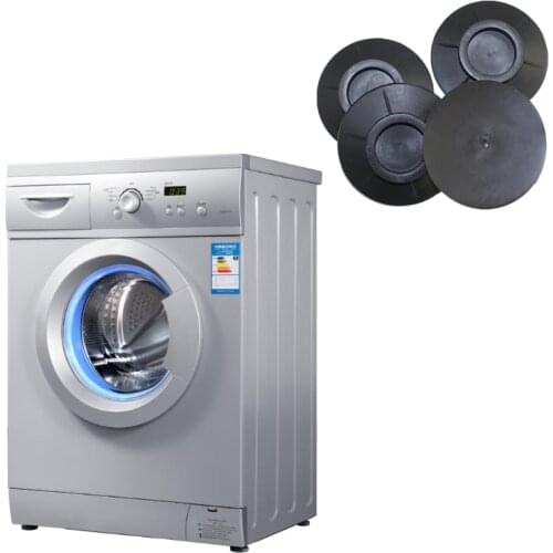 4pcs/set Rubber Shock Absorption Floor Mat Washing Machine Non-slip Pad D0AD