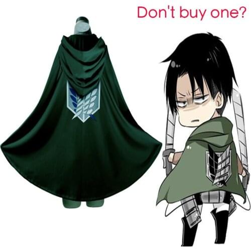 Anime Attack On Titan Cosplay Costumes Wings Of Freedom Cloak Mikasa Ackerman Eren Yeager Armin Arlert Levi Cosplay Cloak Party