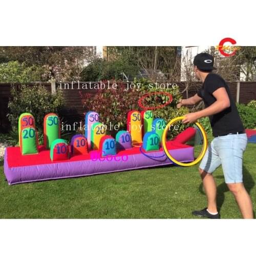 Free air ship to door!outdoor Inflatable Ring Toss Game,Inflatable Throw Ring game,Interactive Inflatables Hoopla game