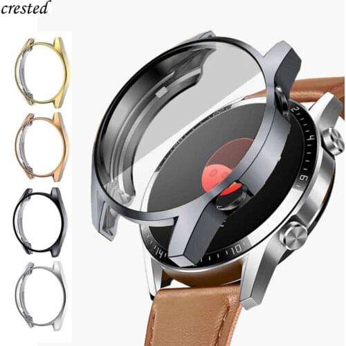 TPU Case for HUAWEI watch GT 2 46mm strap band soft Plated All-Around Screen Protector cover bumper huawei Watch 2 pro/GT2 46 mm