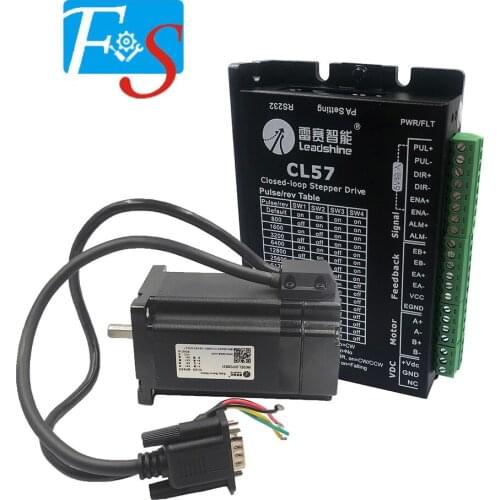 CNC Leadshine 2 phase 3.1N.m closed loop stepper motor D57CME31 + CL57 losed Loop Servo Driver for Engraving and cutting machine