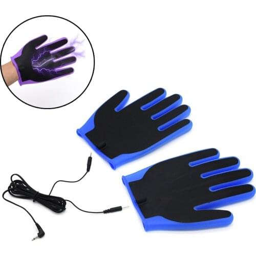 Electric Shock Pulse Magic Gloves Electro Glove BDSM Women Orgasm Stimulation Breast Body Massage Adult Games Couples Sex Toys