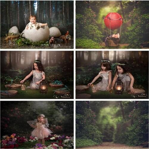 Natural Scenery Fairytale Forest Backdrop For Photography Baby Portrait Backdrop Photographic for Photo Studio Decor Photocall