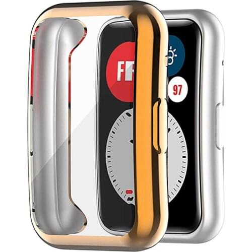 Electroplating TUP Watch Protective Case All-inclusive Shell Cover for Huawei Watch Fit Accessories