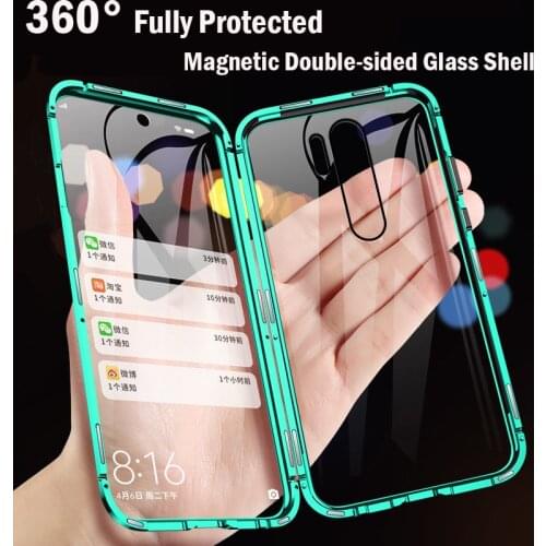 360 Full Protection Magnetic Case For Samsung S10 S8 S9 S20 S21 Note 8 9 20 10 Ultra Plus A72 A32 A52 A51 A71 Double Glass Cover