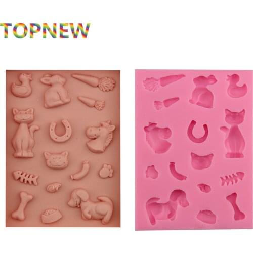 Lovely Animal Series Silicone Mold Fondant Chocolate Bakeware DIY Cake Decoration Pastry Tools 1918