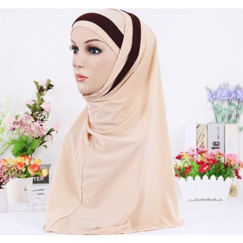 Fashion Muslim Instand Hijab Scarf For Women Islamic Ready To Wear Pray Hijabs Headscarf Arab Ladies Full Cover Underscarf