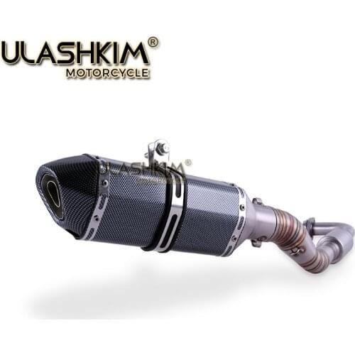 NMAX155 Motorcycle Exhaust muffler Slip On Full System contact pipe + exhaust For YAMAHA NMAX 155 NMAX 125 N MAX155