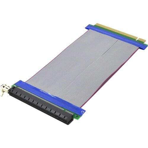 PCIE 16x Riser Card PCIE Extender Adaptor Flexible Extension Cable Male to Female Adapter Cord 19cm for Bitcoin Miner