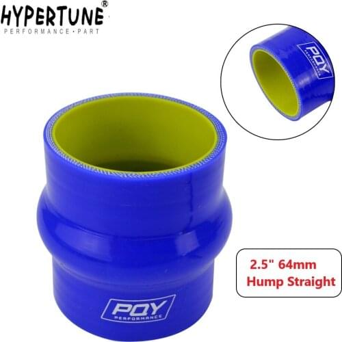 Hypertune - 2.5" 64mm Hump Straight Silicone Hose Intercooler Coupler Tube Pipe Blue&yellow HT-HSH0025-QY