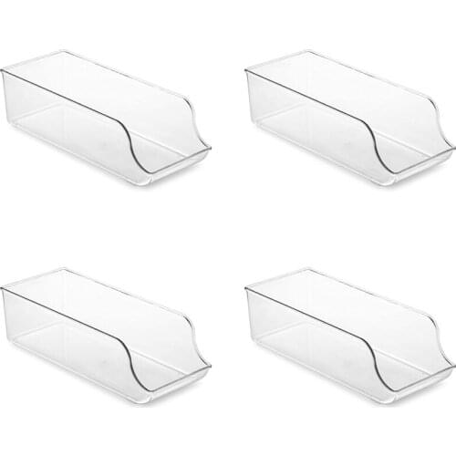 Refrigerator Organizer Bins Can Dispenser Beverage Holder For Clear Plastic Canned Food Pantry Storage Rack