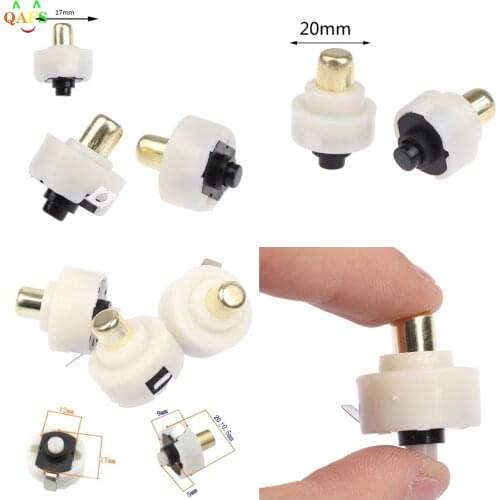 2Pcs 17mm/20mm LED Flashlight Push Button Switch ON/ OFF Electric Torch Tail Switch or 3pcs/lot C8 For T6 Q5 New
