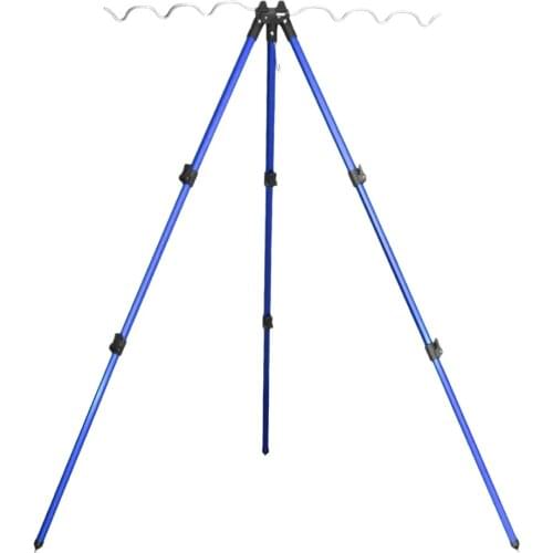 Aluminum Alloy Telescopic Height Adjustable Fishing Rods Holder Collapsible Tripod Stand Sea Fishing Pole Bracket 2020 Hot