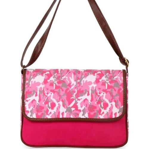 Tonar Fuchsia With Camouflage Pattern Women 'S Messenger Bag New Season Casual Stylish Handy Trend Fashion