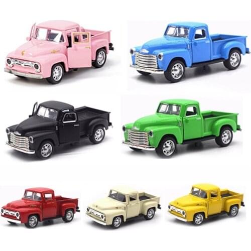 Vintage Truck Antique Handcrafted Car Model Decoration For Tabletop Ornament Collectible Toys