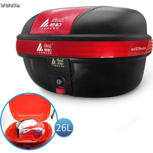 26L Motorcycle Box 923A Electric Car Trunk Large Quick Release Toolbox Storage Box High Quality PP Material CD50 Q02 G