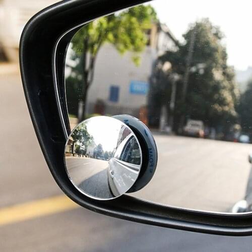 Round HD Glass Blind Spot Mirror 360 Degree Wide Angle Convex Rear View Mirror Auto Truck Motor Parking Rearview Mirror 2Pcs