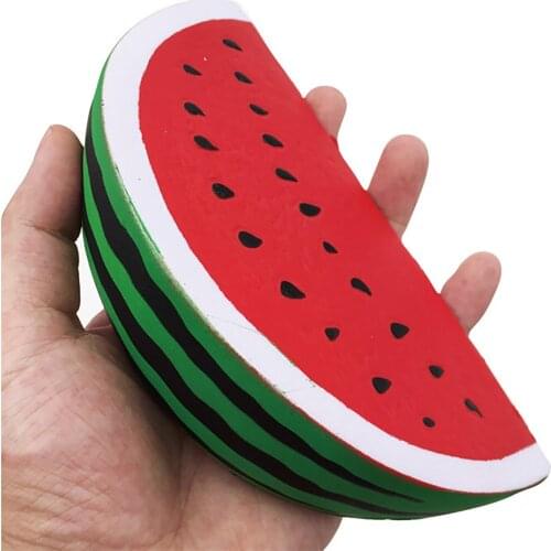 1pc watermelon Squishy Simulation Fruit Soft Slow Rising Squeeze Toys Scented Stress Relief Kid Toy Gift Pressure Relief Toy#L
