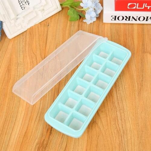 1PC Ice Lattice Mold 12 Holes Square Ice Maker Kitchen Accessories Soft Material For Whiskey Fruit Juice Freezer PF 010