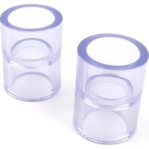 10pcs/lot I.D 40mm Transparent PVC Pipe Connector Aquarium Fish Tank Tube Direct Joints Garden Irrigation Water Pipe Connectors