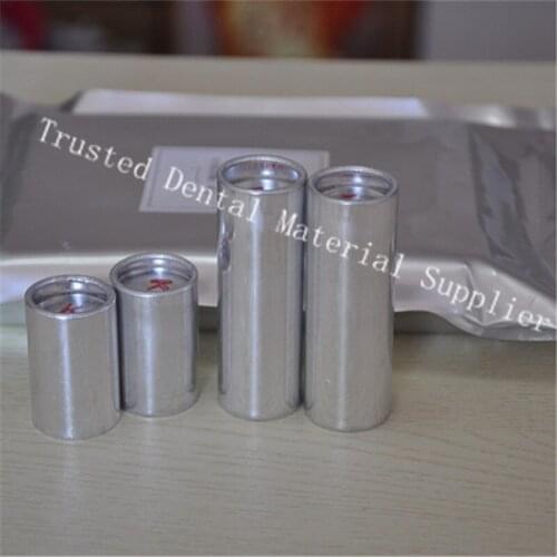 200 Pieces OD25.5MM (150 pcs S + 50 pcs M )Dental Aluminum Cartridges With Valplast Flexible Acrylic Resin for Partial Dentures