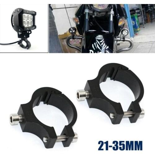 2xUniversal motorcycle Headlight Bracket Tube Fork Spotlight Holder Clamp mounting handlebar clamp kit