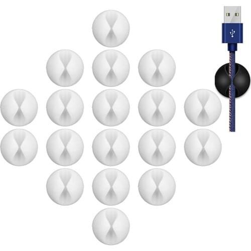 30pcs Car Desk Wall USB Wire Cable Line Fastener Clip Clips Holders Organizer Retainer Clamp Clamps Tie Lines Fixed Clips