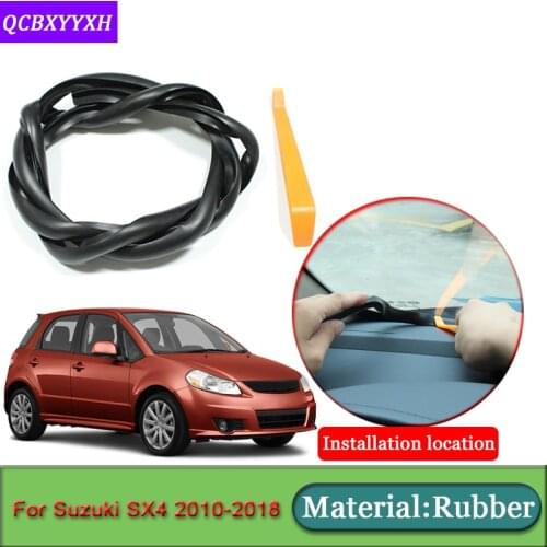 Car-styling For Suzuki SX4 S-Cross 2010-2018 Anti-Noise Soundproof Dustproof Car Dashboard Windshield Sealing Strips Accessories