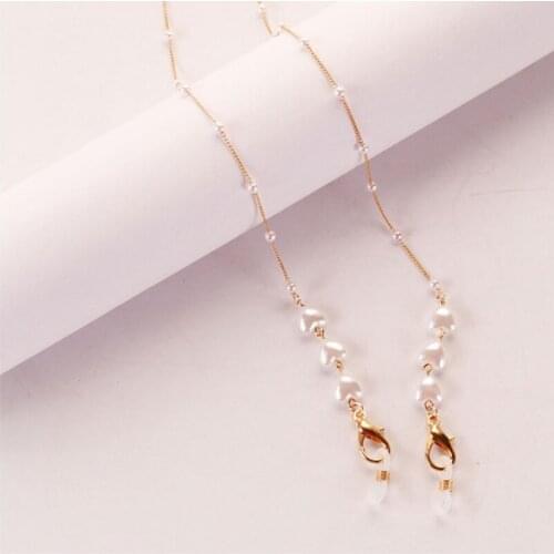 Sunglasses Masking Chains Love Heart Mask Chain Pearl Chain Fashion Necklace Glasses Chain Eyewear Chain Holder Cord Neck Strap