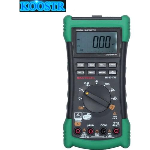 MASTECH MS8340B High Quality Auto Range True-RMS Digital Multimeter DMM Capacitance&Frequency Test&USB Interface Meter Tester