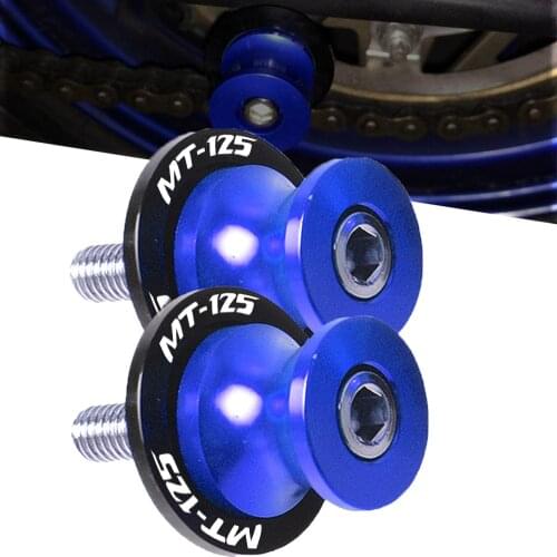 For Yamaha MT125 MT-125 2014 2015 2016 2017 2018 2019 2020 Motorcycle CNC Frame Stands Screws sliders Swingarm Spools Slider 6MM